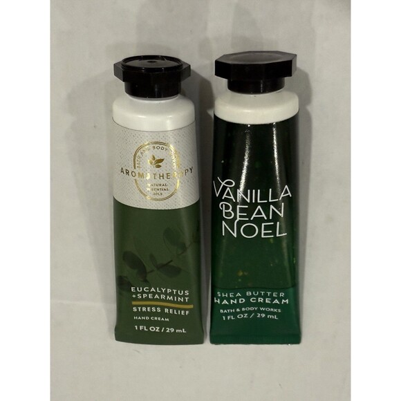 Bath & Body Works Other - 2 Bath & Body Works ~VANILLA BEAN NOEL, Aromatherapy EUCALYPTUS SPEARMINT 1 FLOZ